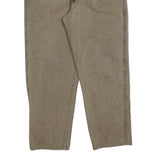 WRANGLER Mens Jeans Beige Regular Straight Denim W32 L26 Zip Cotton Blend