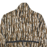 BROWNING Womens Brown & White Jacket L Synthetic Zip Animal Print Outdoor