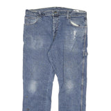 DICKIES Mens Slim Blue Denim Jeans W34 L30 Workwear Cotton Blend Zip