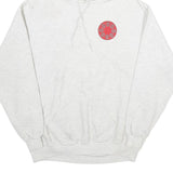 LEE Mens White Hoodie XL Cotton Blend Pullover Graphic Print Hooded Sweatshirt