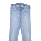 MELTIN POT Womens Jeans Blue Slim Straight Denim Light W26 L24 Stylish Design