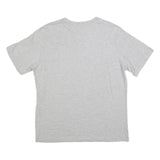 CHAMPION Mens Grey L Graphic T-Shirt Short Sleeve Crew Neck Cotton Blend Logo