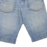 RICA LEWIS Womens Shorts Blue Denim L W36 Casual Cotton Blend Stylish Summer