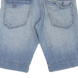 RICA LEWIS Womens Shorts Blue Denim L W36 Casual Cotton Blend Stylish Summer