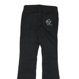 RALPH LAUREN POLO JEANS COMPANY Womens Cotton Blend Black Regular Flared