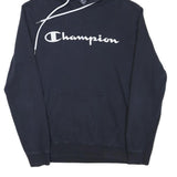CHAMPION Mens Navy Blue Hoodie M Classic Pullover Cotton Blend Casual