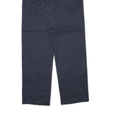 DICKIES Mens Cotton Blend Navy Regular Straight Trousers W33 L33 Workwear