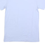 NIKE Mens White T-Shirt S Short Sleeve Crew Neck Cotton Blend Classic Logo