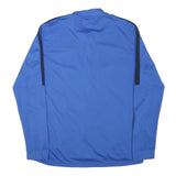 NIKE Mens Blue & Black Track Jacket XL Polyester Blend Plain Zip Athletic