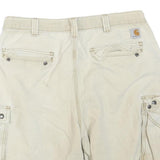 CARHARTT Mens Shorts Beige Cargo Relaxed Fit L W36 Utility Workwear