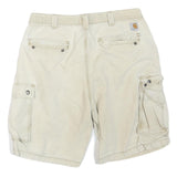 CARHARTT Mens Shorts Beige Cargo Relaxed Fit L W36 Utility Workwear