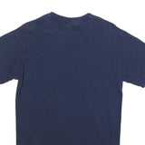 GILDAN Mens Navy Blue Miami Beach Florida Graphic T-Shirt S Short Sleeve Crew