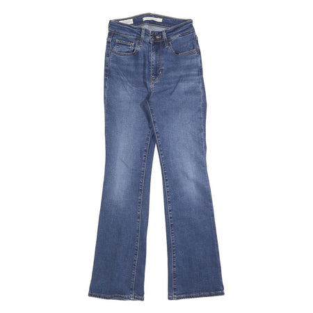 LEVI'S 725 BIG E Womens Slim Denim Bootcut Medium Wash W24 L28 Stretch Cotton