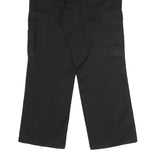 DICKIES Mens Polyester Blend Black Regular Straight Trousers W36 L30 Workwear