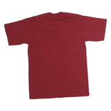 PRO TAG Mens Red T-Shirt M Short Sleeve Crew Neck Plain Cotton Casual