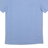 CHAMPION Mens Blue Cotton Blend T-Shirt M Short Sleeve Crew Neck Logo Graphic