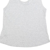 PUMA Womens Grey Sleeveless Top Scoop Neck Logo UK 8 Cotton Blend Casual