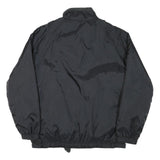 Womens Black Plain Button Jacket L Polyester Blend Regular Fit Casual Outerwear