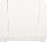 CHAMPION Mens Cream Chico State Half Zip M Cotton Blend Pullover Sweatshirt
