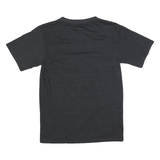 CRAZY APPAREL Mens Black Alaska Graphic T-Shirt S Short Sleeve Crew Neck Cotton