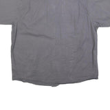 WRANGLER Mens Grey Shirt Cotton Blend XL Casual Button Front Short Sleeve