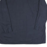 DICKIES Mens Navy Blue Work Shirt 2XL Polyester Blend Long Sleeve Button