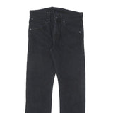 LEVI'S Mens Cotton Blend Black Slim Straight Trousers W32 L30 Classic Zip Pocket