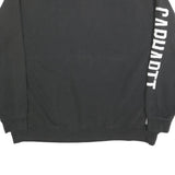 CARHARTT Mens Black 2XL Crew Neck Sweatshirt Cotton Blend Pullover Logo Sleeve