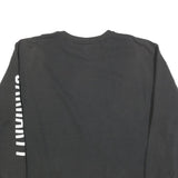 CARHARTT Mens Black 2XL Crew Neck Sweatshirt Cotton Blend Pullover Logo Sleeve
