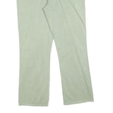 TRUSSARDI Womens Cotton Blend Light Green Regular Fit Straight Trousers W30 L26