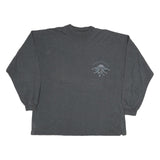 AMERICAN BANDANNA Mens Charcoal Grey Graphic T-Shirt XL Long Sleeve Crew Neck
