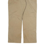 CARHARTT Mens Beige Regular Fit Straight Leg Cotton Trousers W38 L30 Workwear