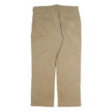 CARHARTT Mens Beige Regular Fit Straight Leg Cotton Trousers W38 L30 Workwear