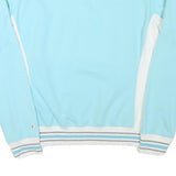 CHAMPION Mens Blue & White Crew Neck L Cotton Blend Pullover Sweatshirt