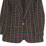 FUNDAMENTAL THINGS Womens Multi Colour Checked Jacket UK 8 Polyester Blend