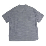 WOOLRICH Mens Blue XL Cotton Short Sleeve Shirt Casual Summer Button