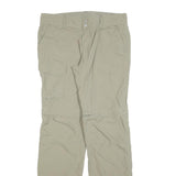 COLUMBIA Womens Polyester Blend Beige Regular Fit Straight Trousers W32 L32