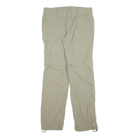 COLUMBIA Womens Polyester Blend Beige Regular Fit Straight Trousers W32 L32