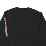 CHAMPION Mens Black Northeastern University Crew Neck Sweatshirt L Cotton Blend