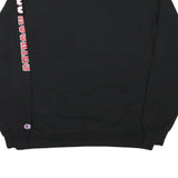CHAMPION Mens Black Northeastern University Crew Neck Sweatshirt L Cotton Blend