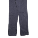 CALVIN KLEIN Womens Cotton Blend Navy Blue Regular Straight Trousers W27 L32