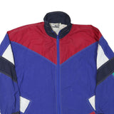 MARKA LINE Mens Blue Red Green Colourblock Jacket L Polyester Blend Zip