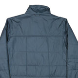 COLUMBIA Mens Blue Jacket S Polyester Blend Plain Lightweight Outdoor Zip