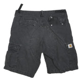 CARHARTT Mens Shorts Black Cargo M W30 Durable Cotton Blend Workwear