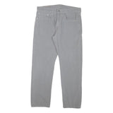 LEVI'S Mens Cotton Blend Grey Slim Tapered Trousers W31 L26 Casual Zip Closure