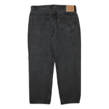 LEVI'S Mens Jeans Black Relaxed Straight Denim Medium W35 L28 Classic Fit