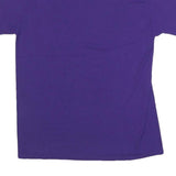 GILDAN Mens Purple Seymour Baseball Graphic T-Shirt M Short Sleeve Crew Neck