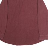GRIZZLY MOUNTAIN Mens Maroon Cotton Shirt M Casual Long Sleeve Buttoned Pockets