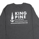 CARHARTT Mens Grey King Pine Building Restoration Graphic Long Sleeve Crew Neck