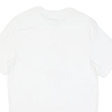 NIKE Mens White Graphic T-Shirt S Short Sleeve Crew Neck Cotton Blend Casual